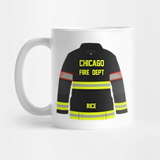 CHICAGO FIRE - RICE - SQUAD 3 - TURNOUT COAT Mug
